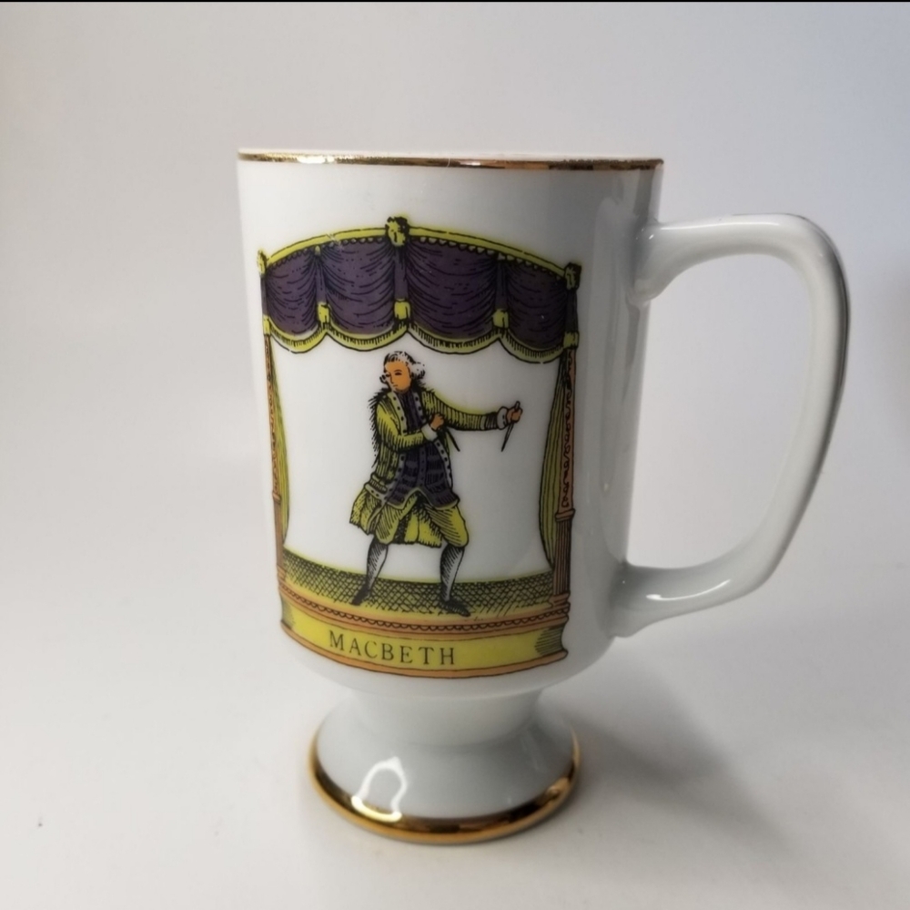 Vintage Royal Crown Shakespeare Macbeth Coffee Mug